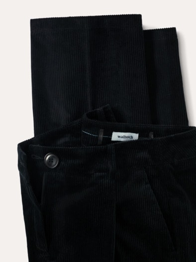 Premium Marlene Cordhose Schwarz