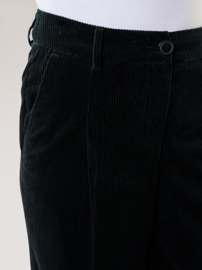 Premium Marlene Cordhose Schwarz