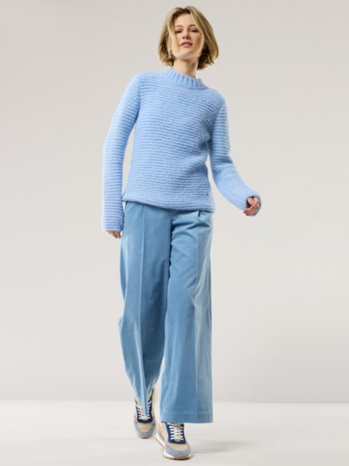 Premium Marlene Cordhose Ozeanblau