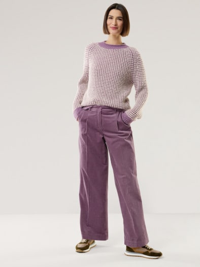 Premium Marlene Cordhose Mauve