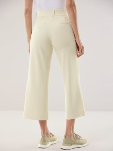 Strukturjersey Culotte Creme