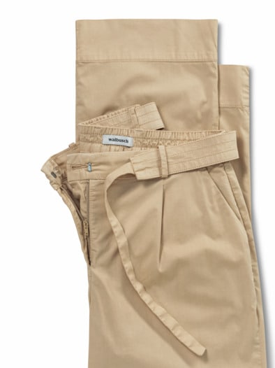 Extraleicht Baumwoll Culotte Safaribeige