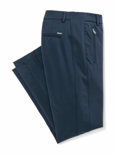 7/8-Cityhose Baumwollmix Marine