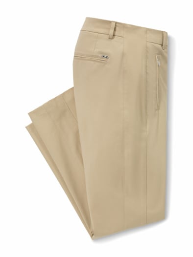 7/8-Cityhose Baumwollmix Safaribeige