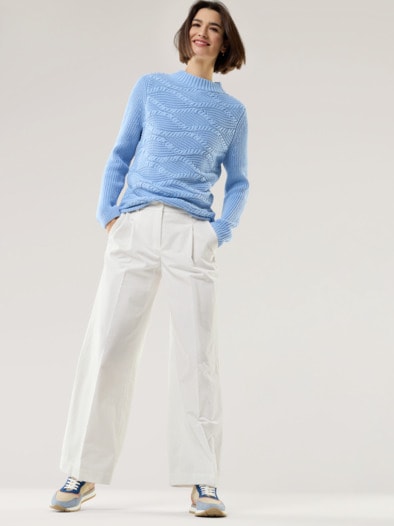 Premium Marlene Cordhose Offwhite