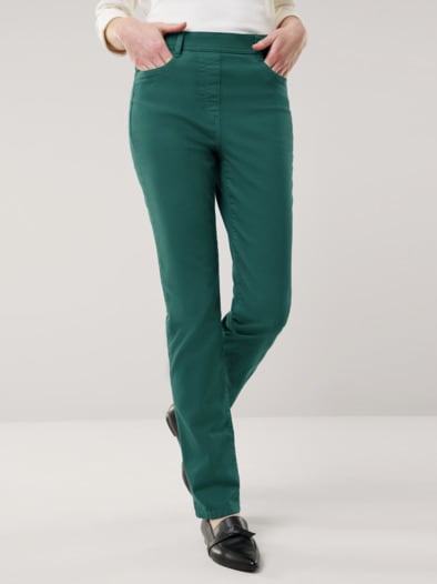 Five Pocket Schlupfhose Smaragd
