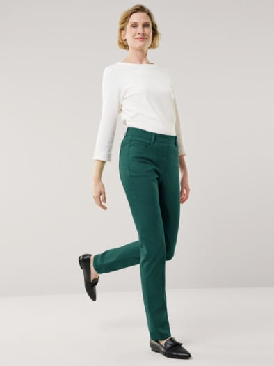 Five Pocket Schlupfhose Smaragd