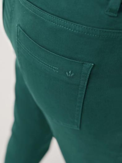Five Pocket Schlupfhose Smaragd