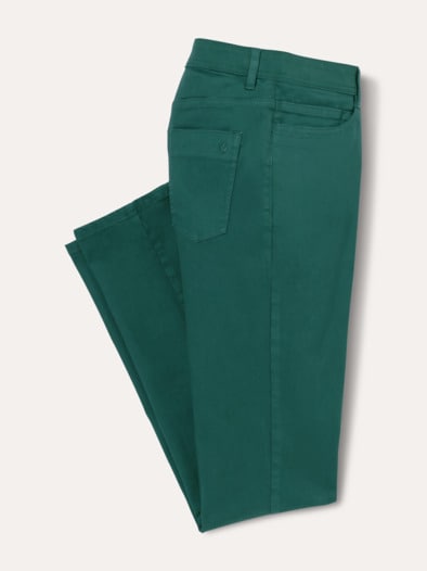 Five Pocket Schlupfhose Smaragd