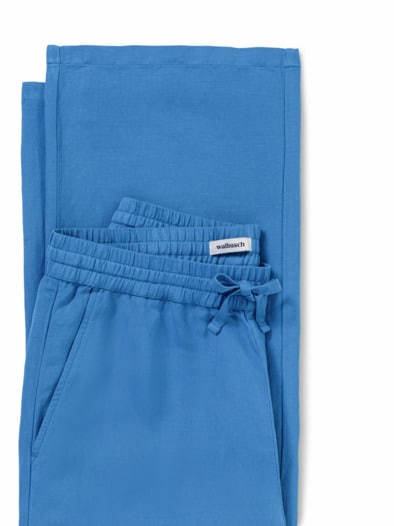 Marlenehose Leinenmix Königsblau