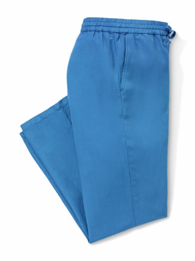 Marlenehose Leinenmix Königsblau