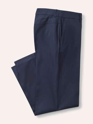 Marlenehose mit Struktur Nachtblau