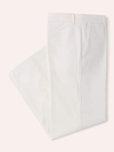 Marlenehose mit Struktur Creme