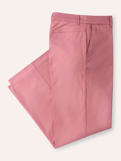 Marlenehose mit Struktur Rosenholz