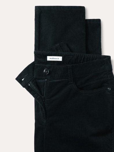 Five Pocket Cordhose Schwarz