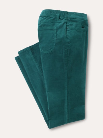 Five Pocket Cordhose Smaragd