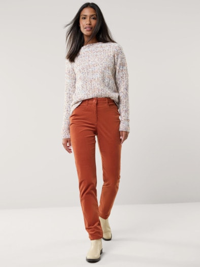 Five Pocket Cordhose Zimt
