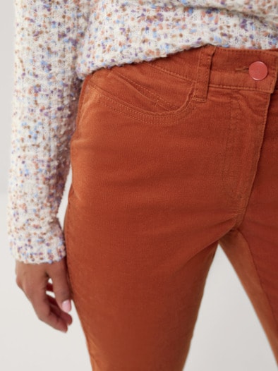 Five Pocket Cordhose Zimt