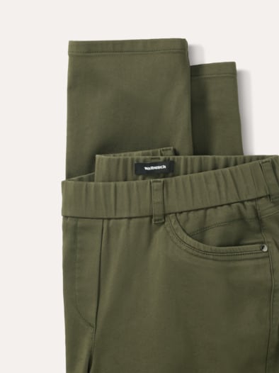 Thermo-Extraglatt Baumwollhose Oliv
