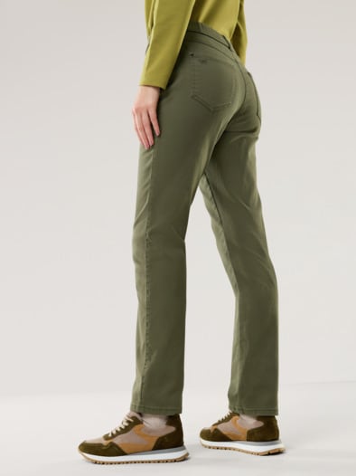Thermo-Extraglatt Baumwollhose Oliv