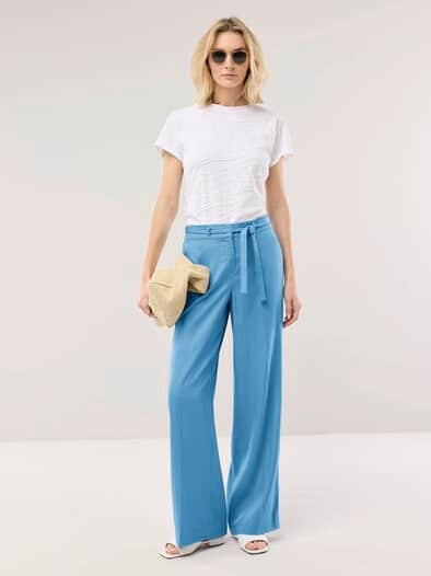 Marlene aus kühlendem Gewebe Jeansblau