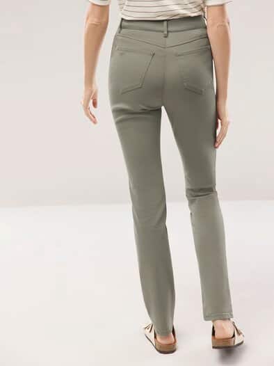 Extraglatt Baumwollhose Khaki