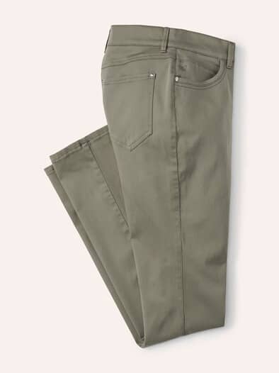 Extraglatt Baumwollhose Khaki