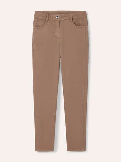 7/8-Baumwollhose Figurwunder Slim F Praline
