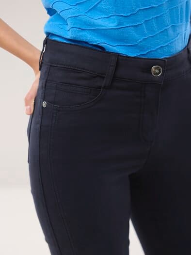 7/8-Baumwollhose Figurwunder FF Nachtblau