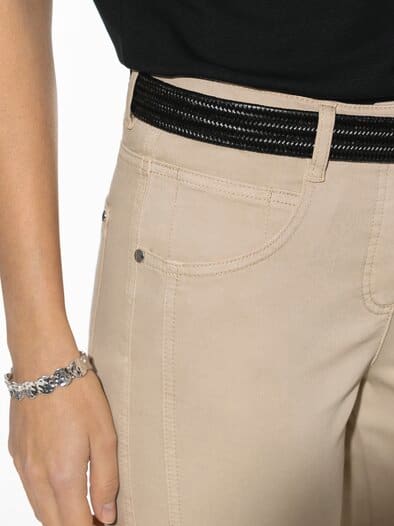 7/8-Baumwollhose Figurwunder FF Safaribeige