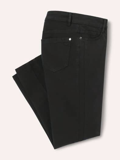 7/8-Baumwollhose Figurwunder FF Schwarz