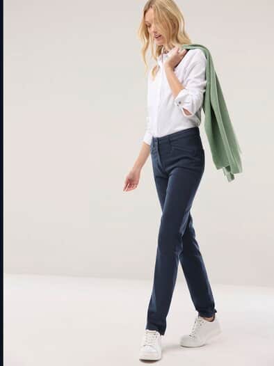 Powerstretch-Baumwollhose Nachtblau