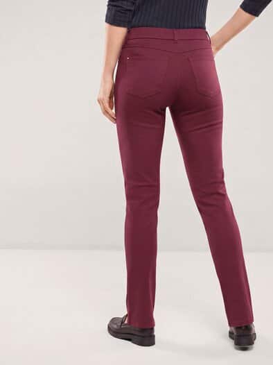 Thermo-Extraglatt Baumwollhose Merlot