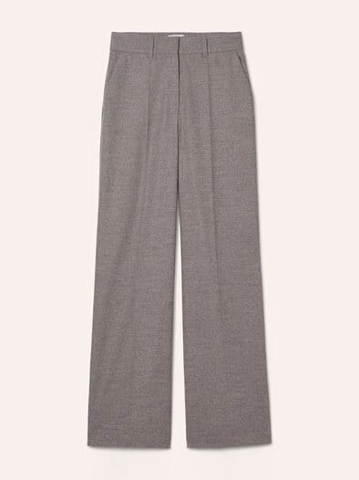 Marlene Hose aus Premium Flanell Kiesel