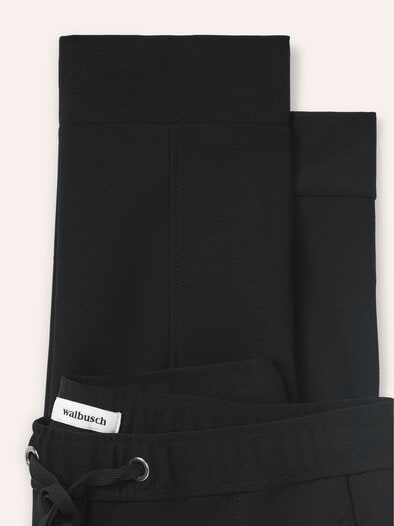 Jogpant aus Strukturjersey Schwarz