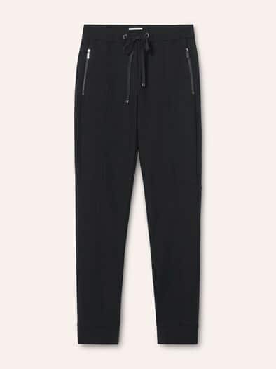 Jogpant aus Strukturjersey Schwarz
