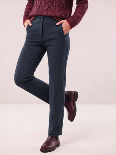 Hose aus Thermojersey Nachtblau