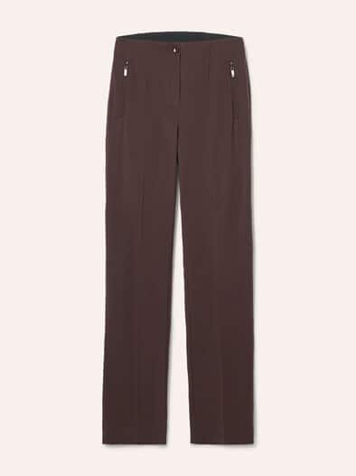 Hose aus Thermojersey Kaffee