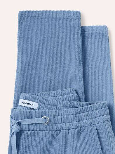 Jogpant aus weichem Cord Smokey Blue