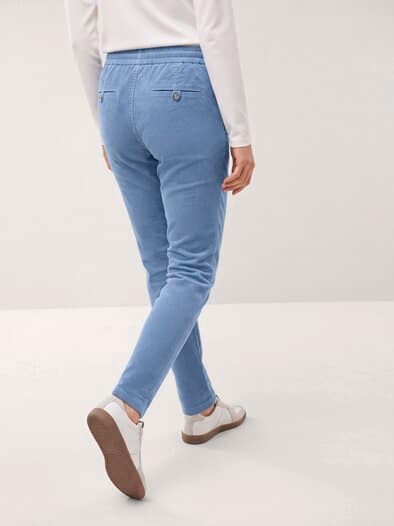 Jogpant aus weichem Cord Smokey Blue