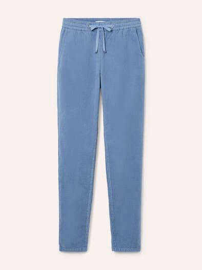 Jogpant aus weichem Cord Smokey Blue