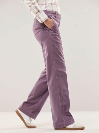Marlene Hose aus weichem Cord Mauve