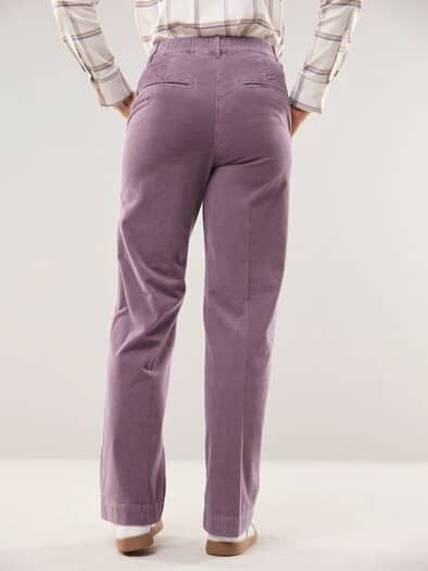 Marlene Hose aus weichem Cord Mauve
