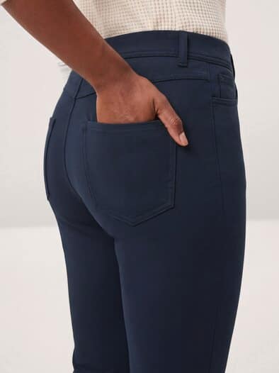 2-in-1-Extraglatt-Thermohose Nachtblau