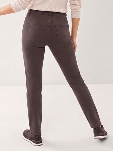 2-in-1-Extraglatt-Thermohose Kaffee