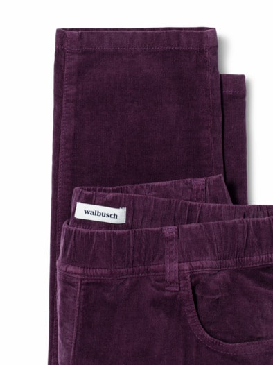 Feincord-Schlupfhose Cassis