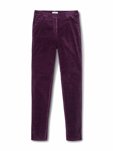 Feincord-Schlupfhose Cassis