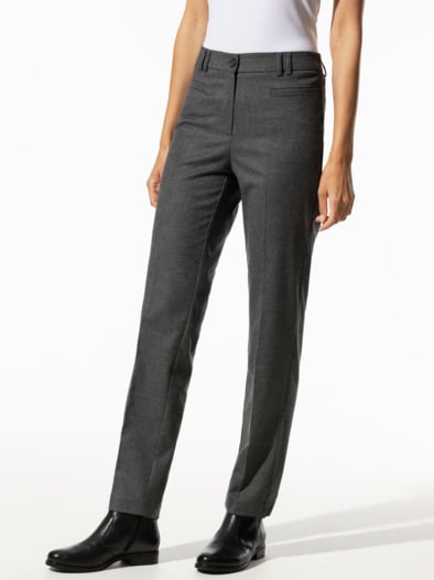 Flanellhose Cosy Anthrazit Melange