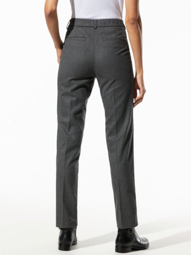 Flanellhose Cosy Anthrazit Melange