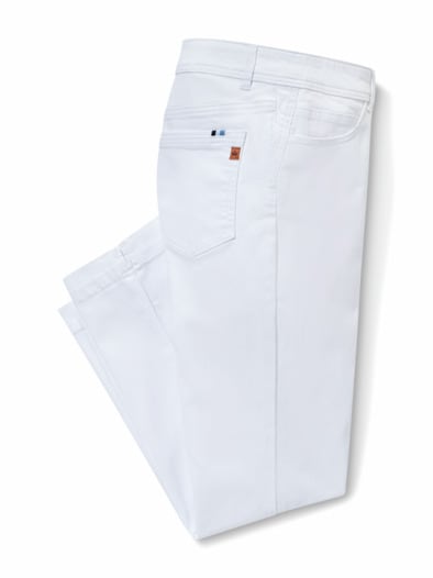 7/8-Jeans Slim-Effekt Weiß